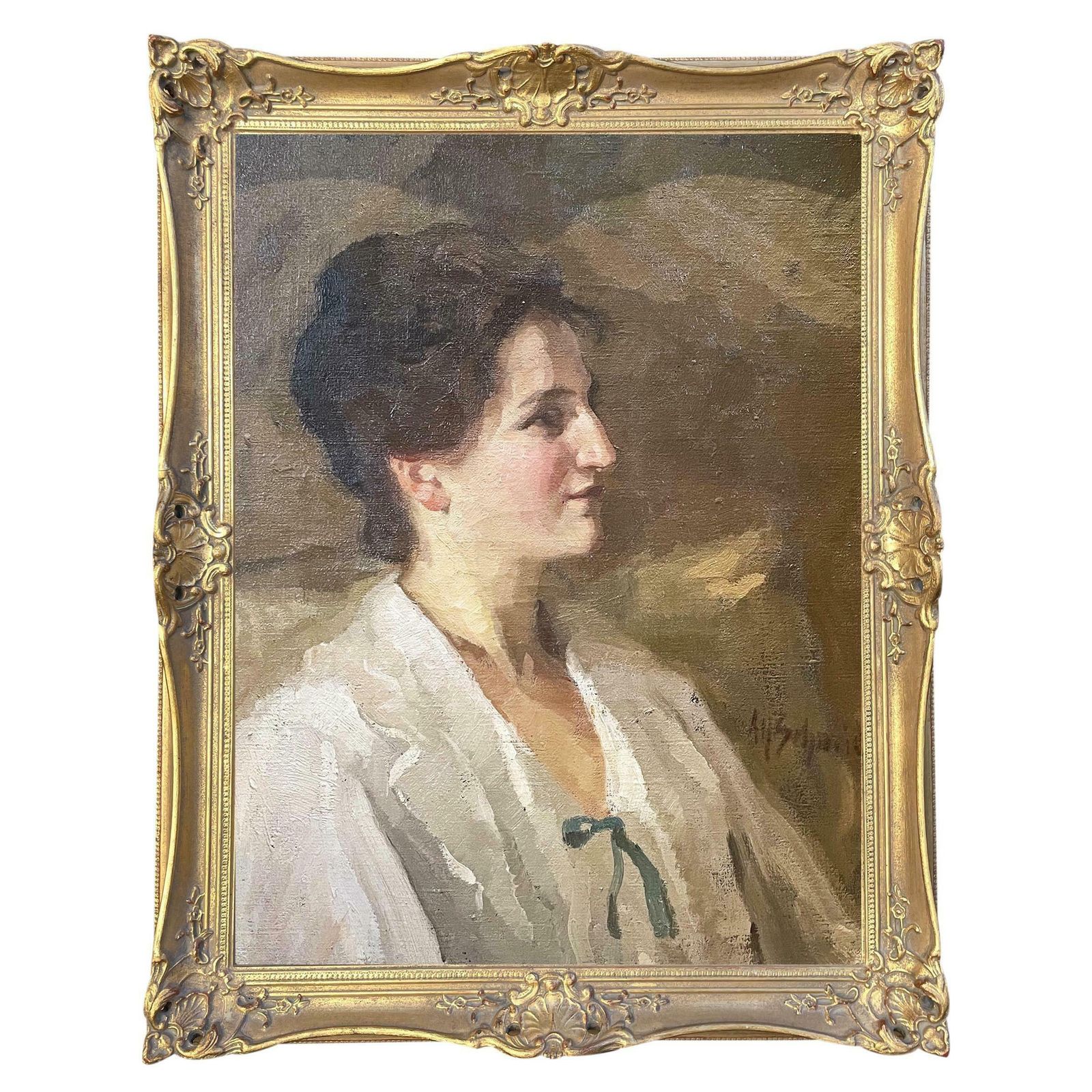 Young Women Portrait By Alfred Schmidt, 1920