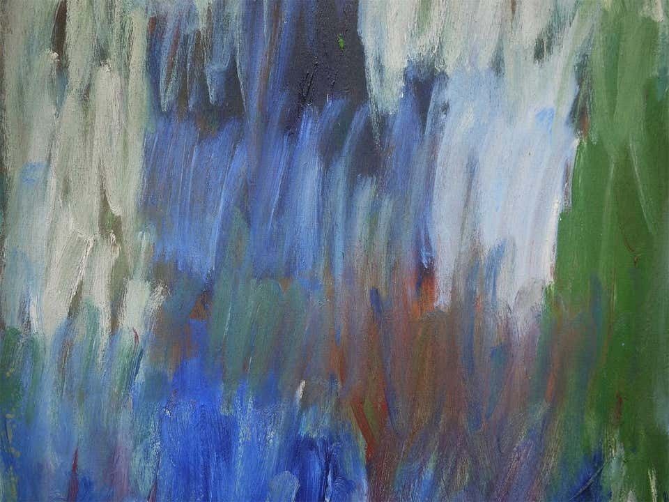 Abstract Painting, Agner, Hans Peter, Cascade Of Colours, 1989 photo for sale