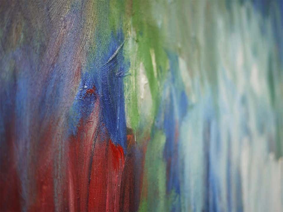 photo buy Abstract Painting, Agner, Hans Peter, Cascade Of Colours, 1989
