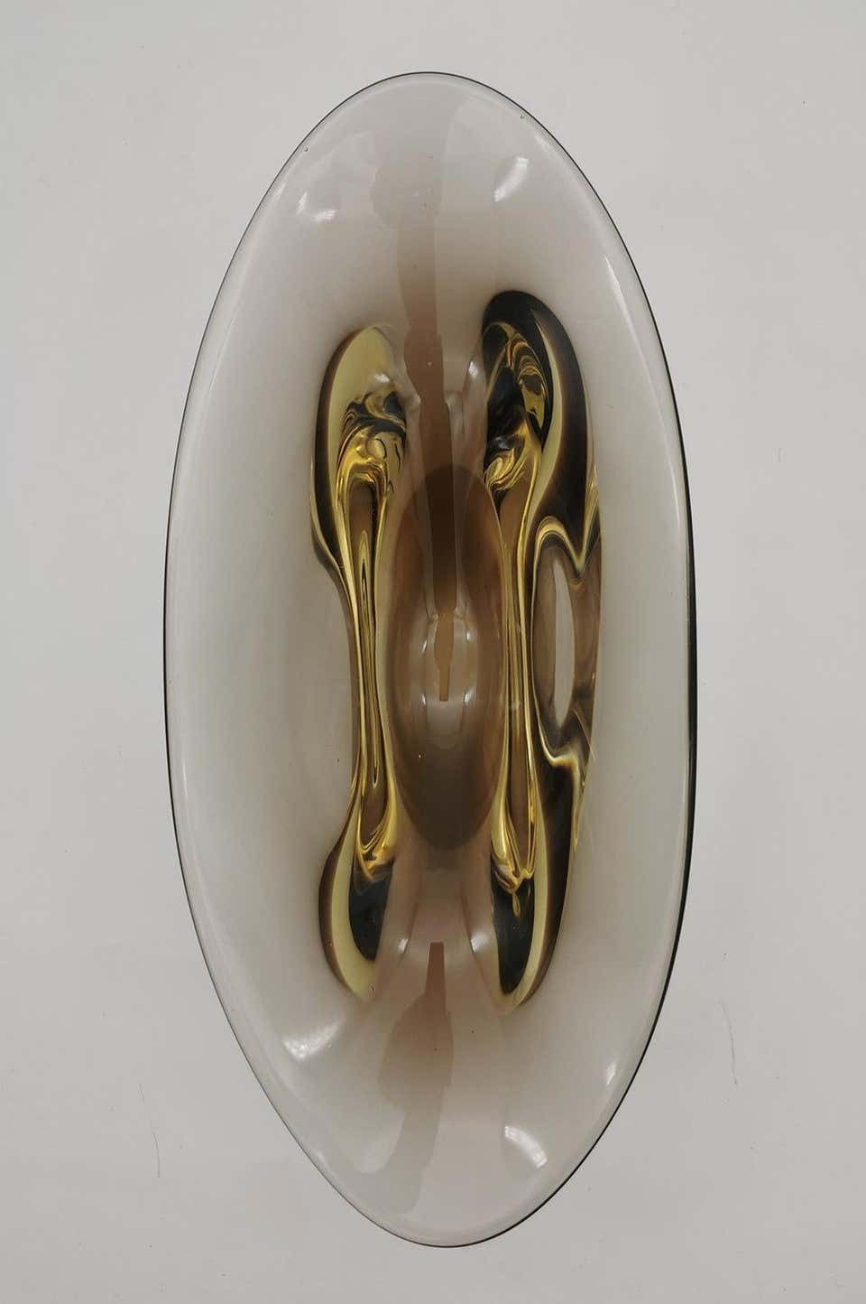 Flavio Poli Sommerso Vase For Seguso, Murano Venice photo buy