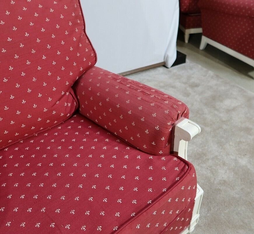 photo buy Pair Of Large Bergeres And Ottoman, Louis XVI Style, 20th