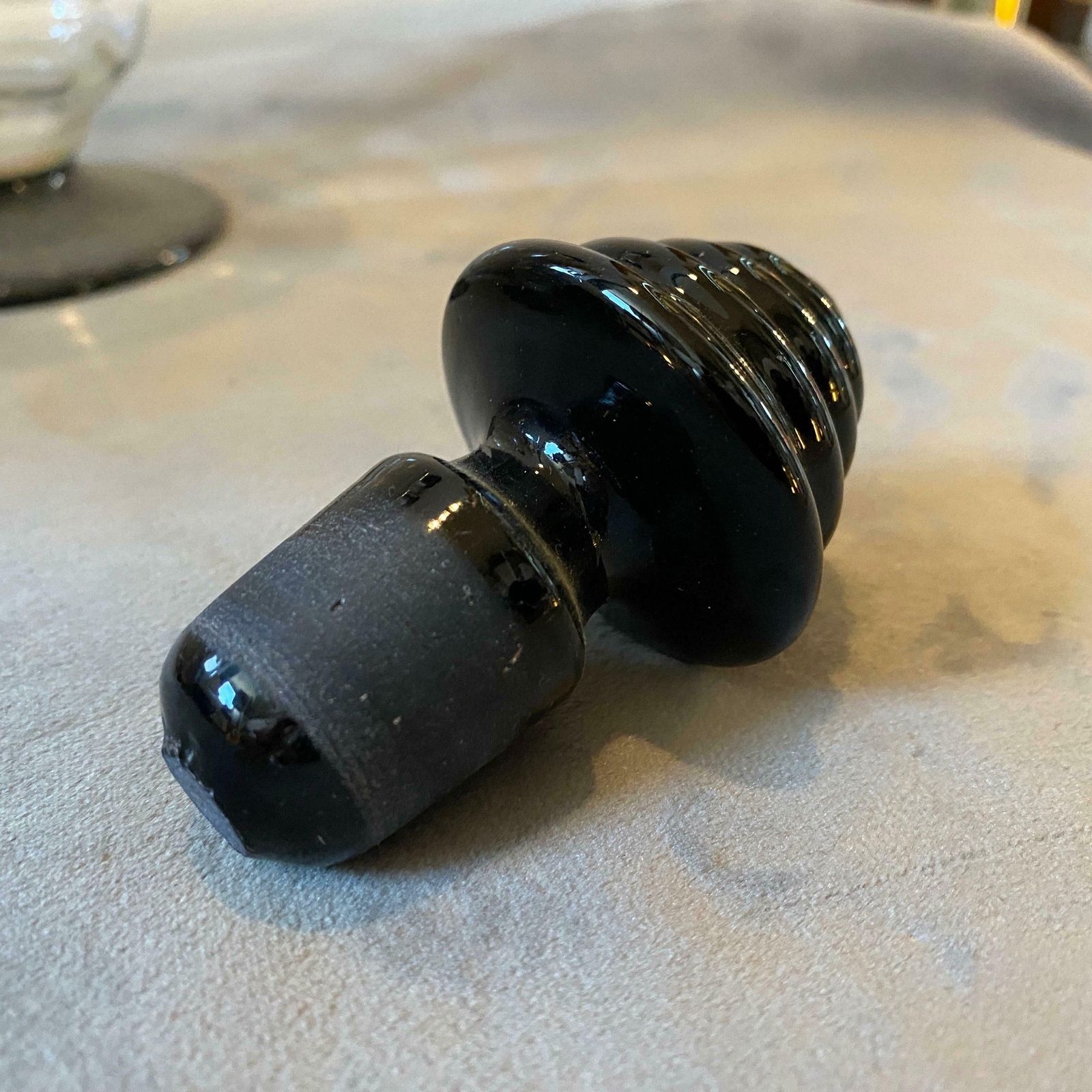 photo furniture 1930s Napoleone Martinuzzi Style Set Of Two Art Deco Murano Glass Bottles