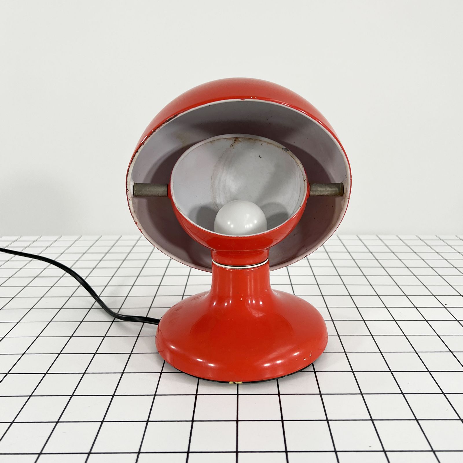Red Jucker 147 Table Lamp By Tobia & Afra Scarpa For Flos, 1960s photo furniture