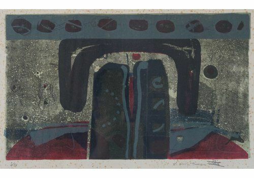 Abstract Composition, Etching And Aquatint On Paper