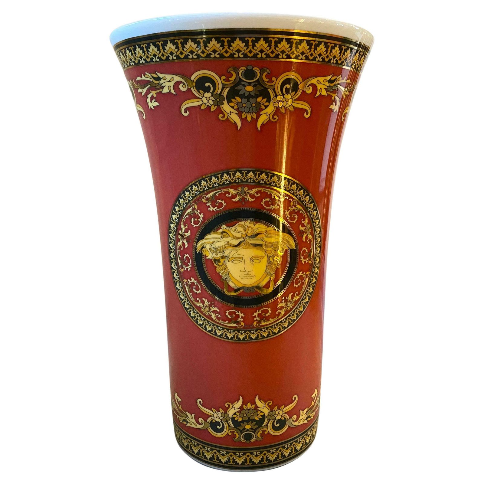 1990s, Iconic Porcelain Medusa Vase Designed By Gianni Versace For Rosenthal