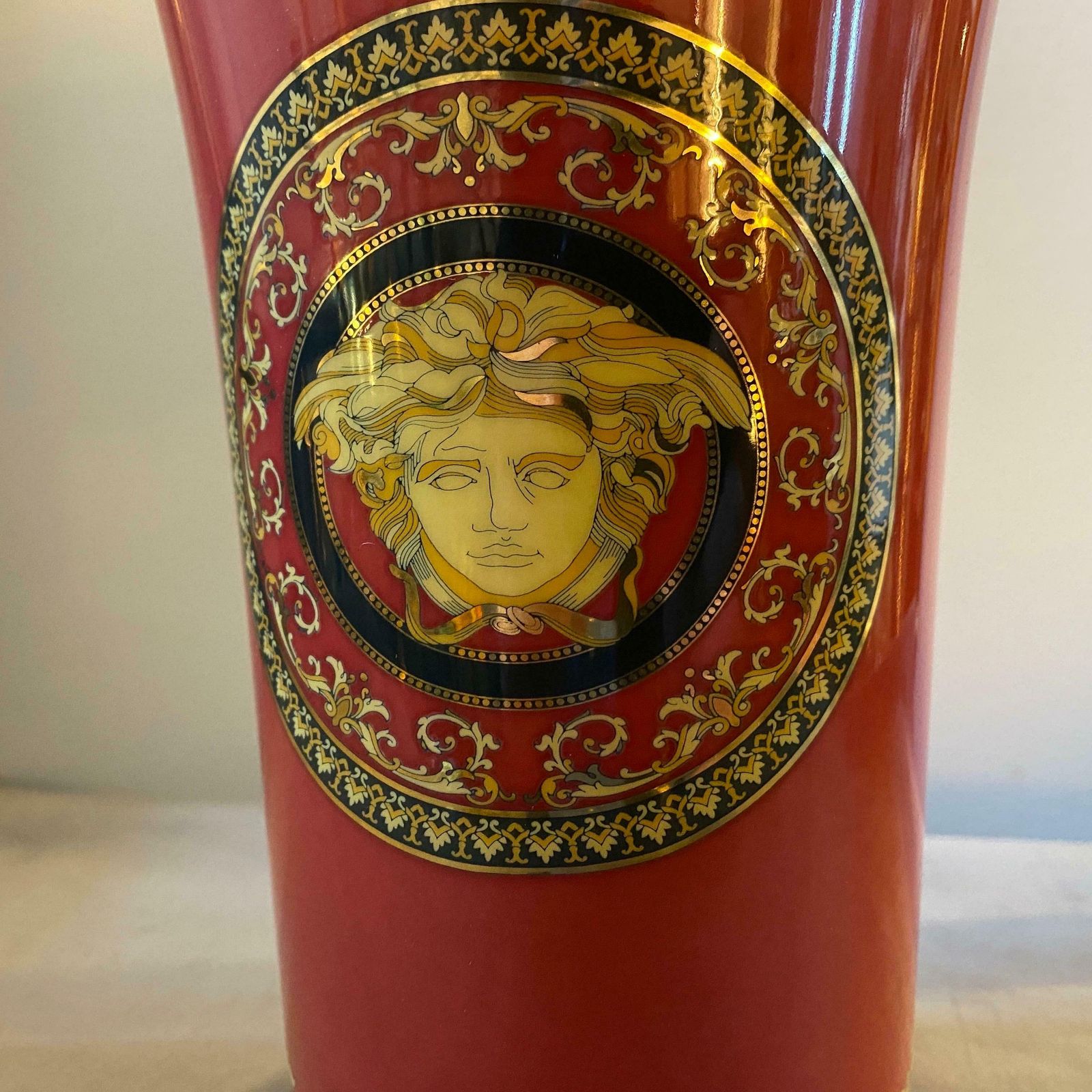 1990s, Iconic Porcelain Medusa Vase Designed By Gianni Versace For Rosenthal photo for sale