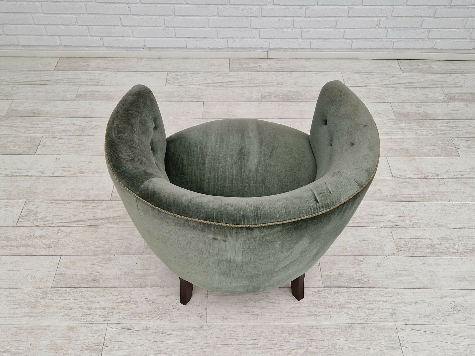 1960s, Danish Design, Curved Loungechair, Original Very Good Condition. photo furniture