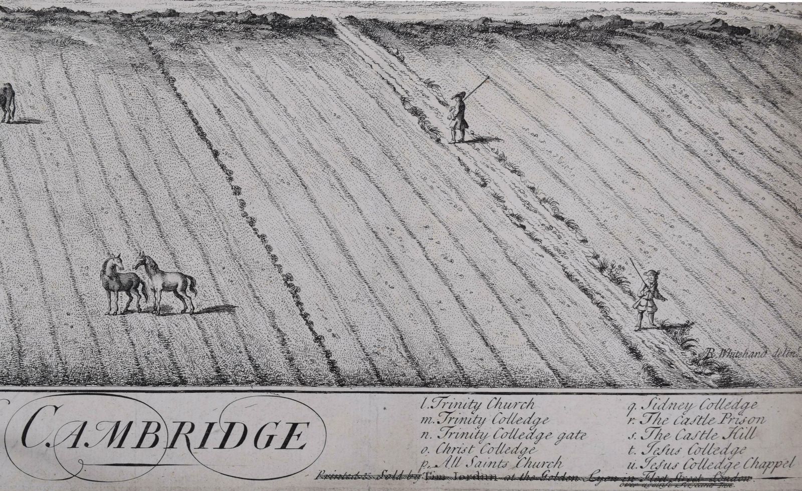 Jan Kip Cambridge University 18th Century Engraving By Jan Kip After Whitehand photo furniture