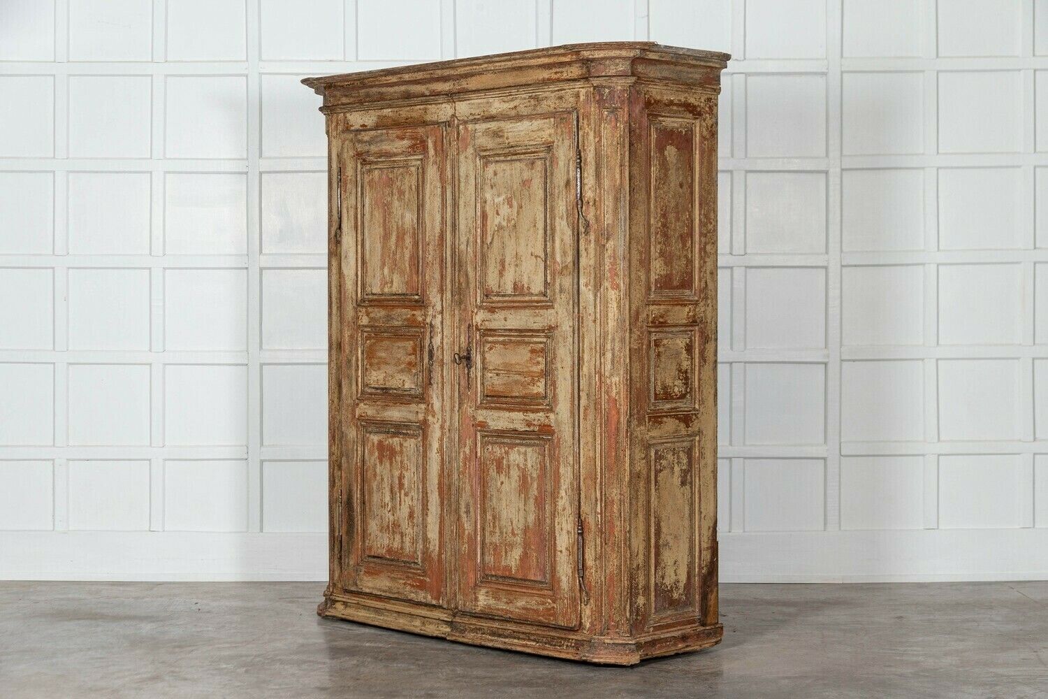 Large 18thc French Painted Pine Armoire photo 6613.0
