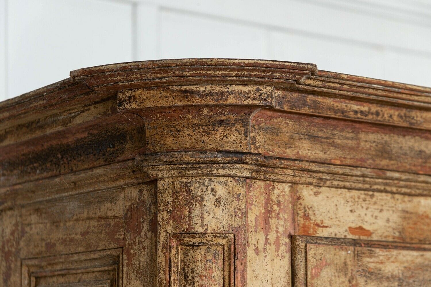 Furniture Large 18thc French Painted Pine Armoire photo
