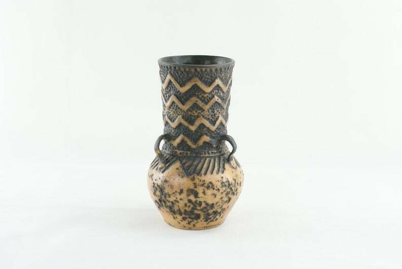 West German Pottery   Jasba Keramik   Decor Nimrod Vase  Collectors Piece