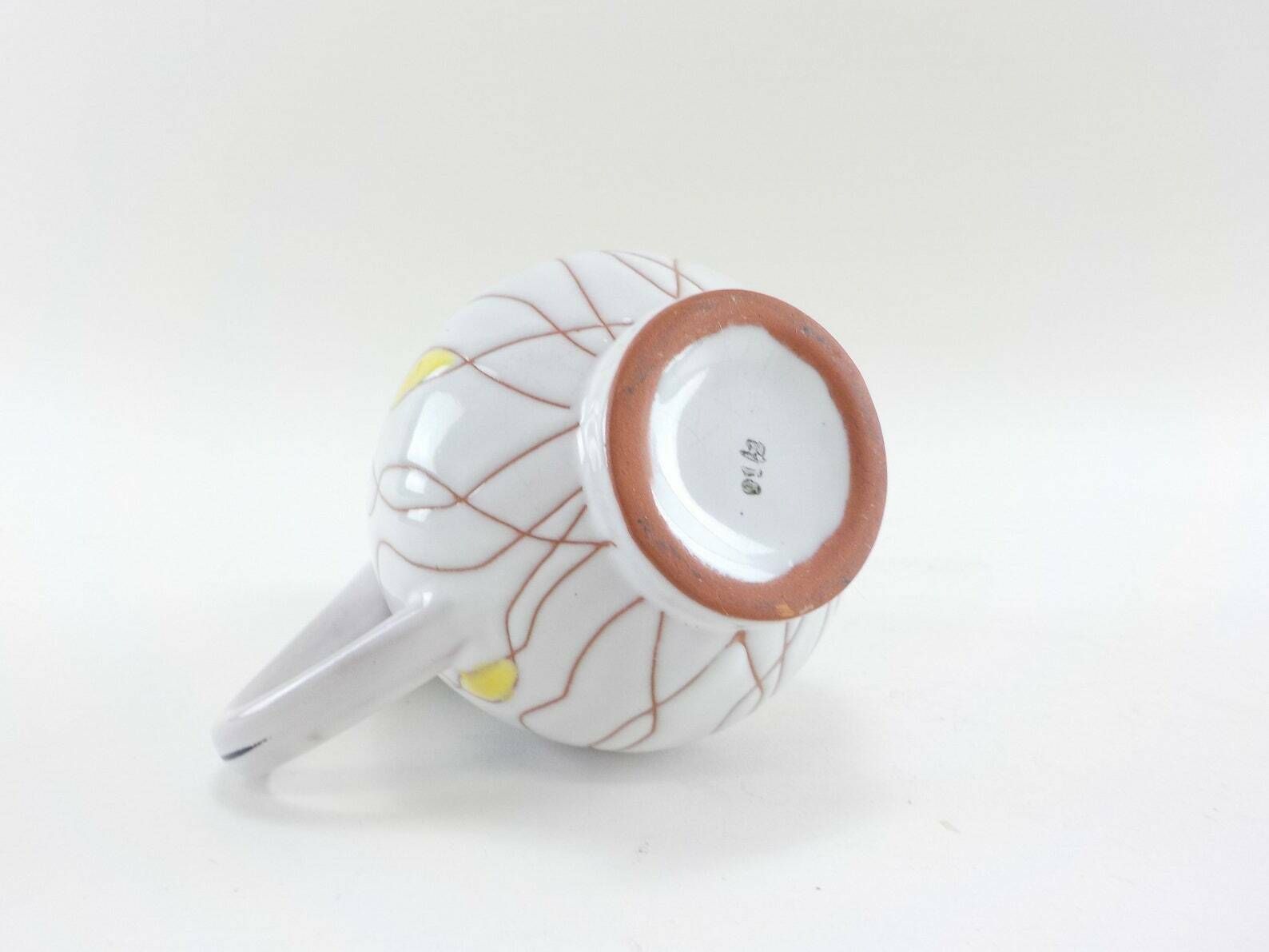 photo furniture German Mid Century Ceramic Vase By Gebrüder Conradt With Fadenspiel Decor