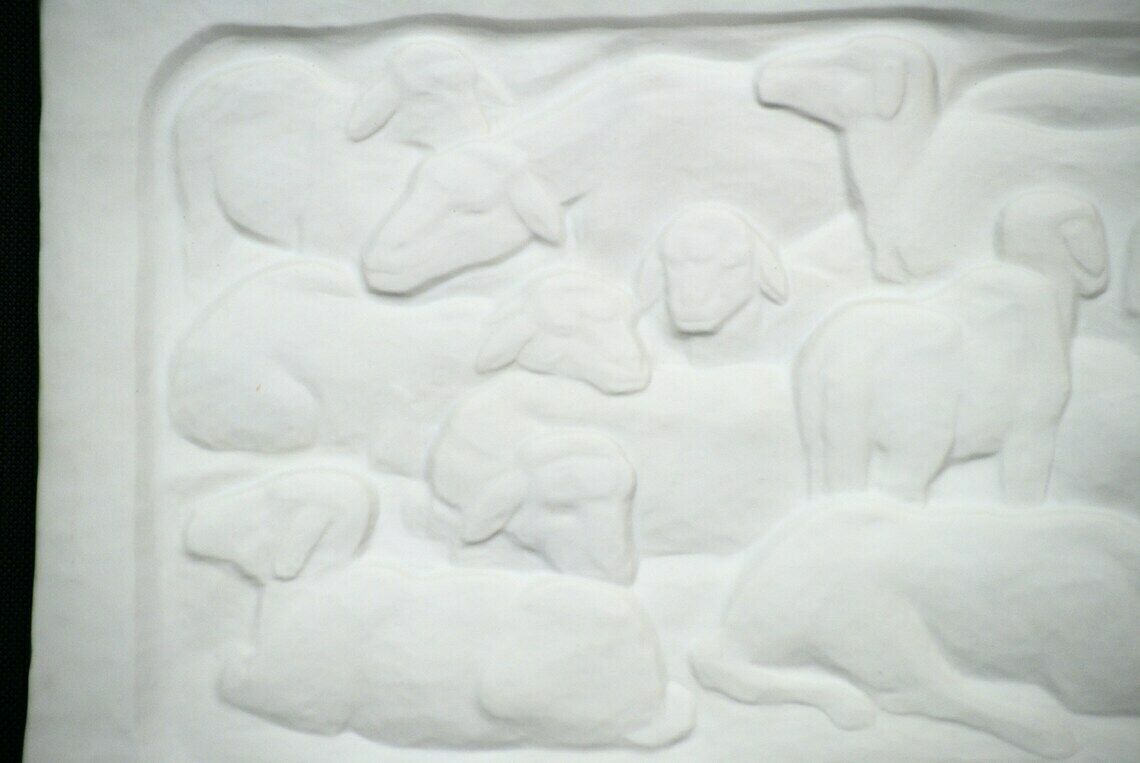 White Bisque Porcelain Wall Sculpture Or Hanging By Goebel Of Germany photo Art