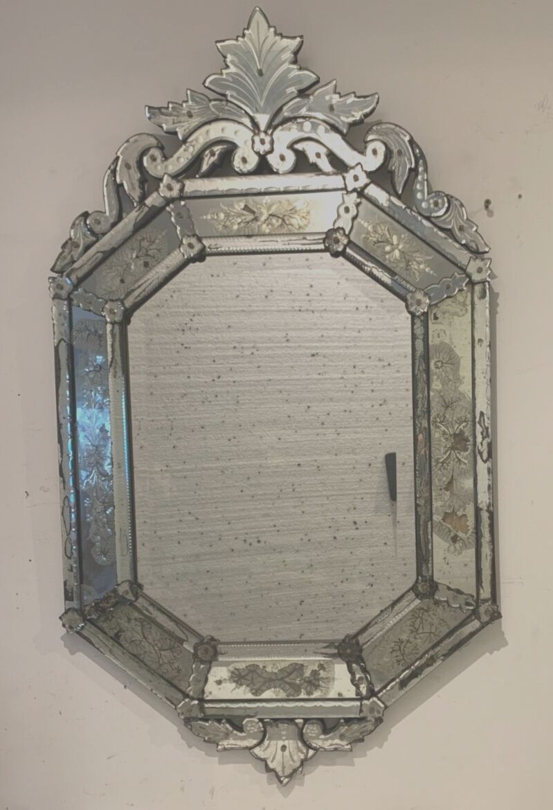 Venetian Mirror With Pare Close XX Century photo 1357.4628945