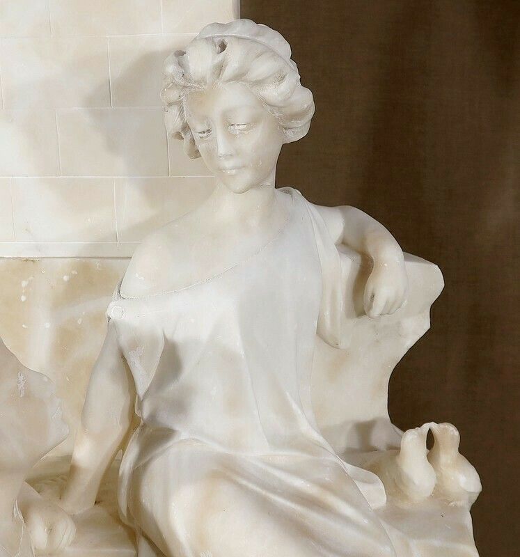 Marble Sculpture “Quo Vadis”, From The Novel Of Sienkiewicz – 1900 photo vinterior
