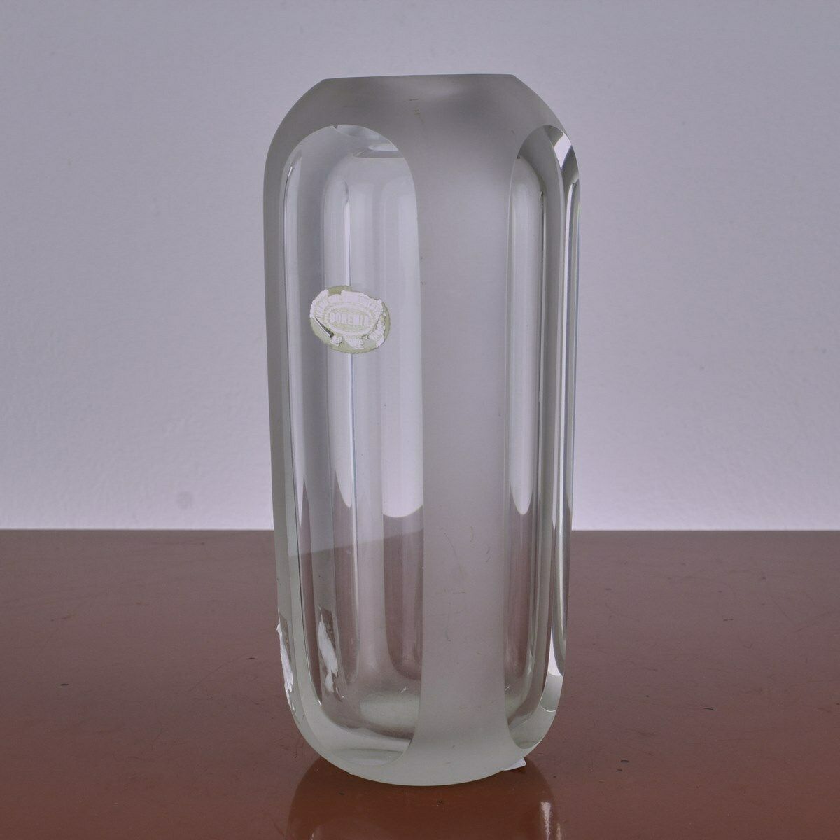 Vase In Bohemian Glass 50 60 Years