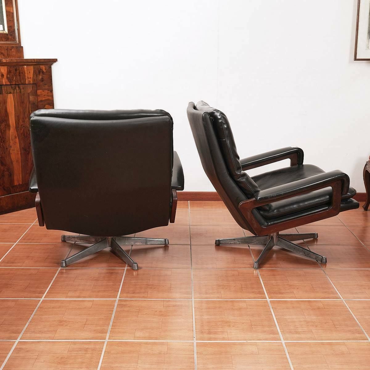 photo for sale King Armchairs By André Vandenbeuck For Strässle, Set Of 2   Antique