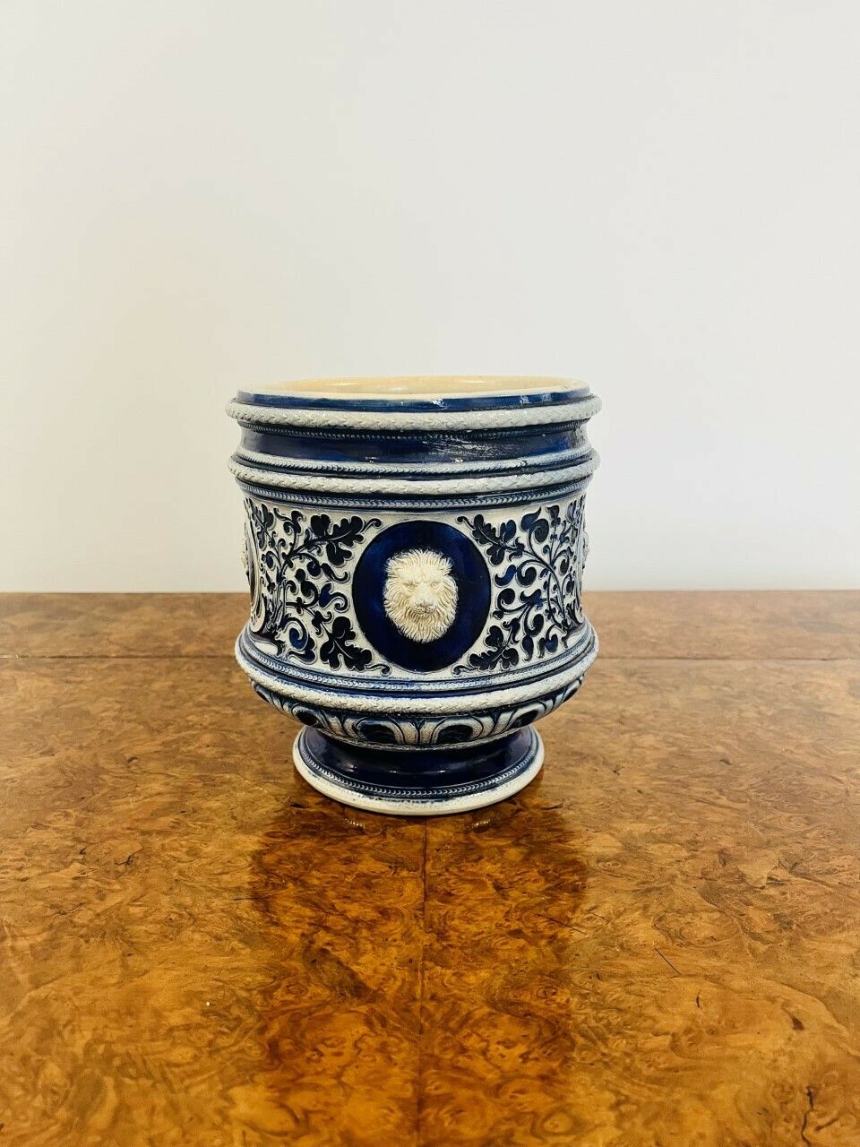 Stunning Quality Victorian Salt Glazed German Jardiniere photo for sale