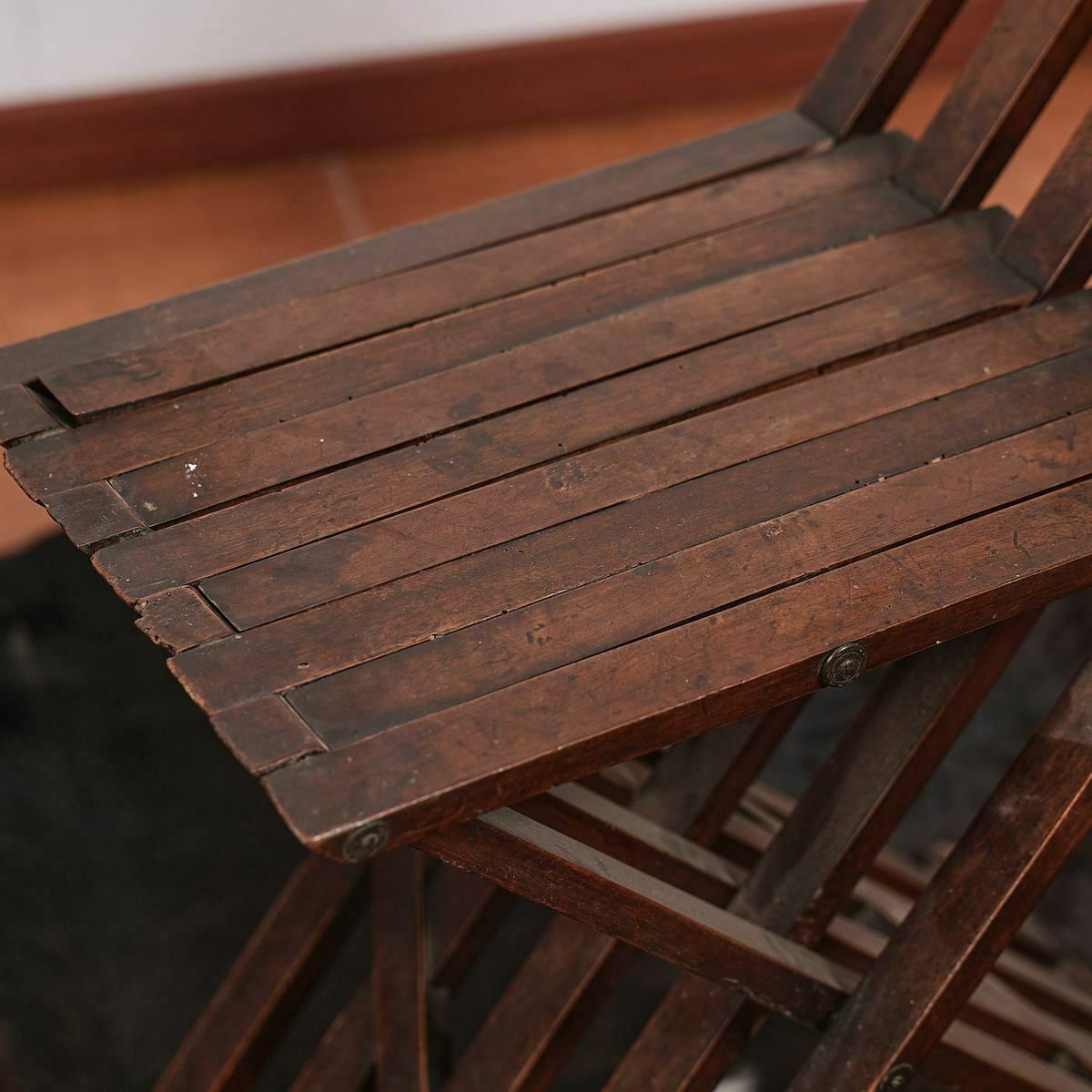 Pair Of Folding Chairs Early 1900s