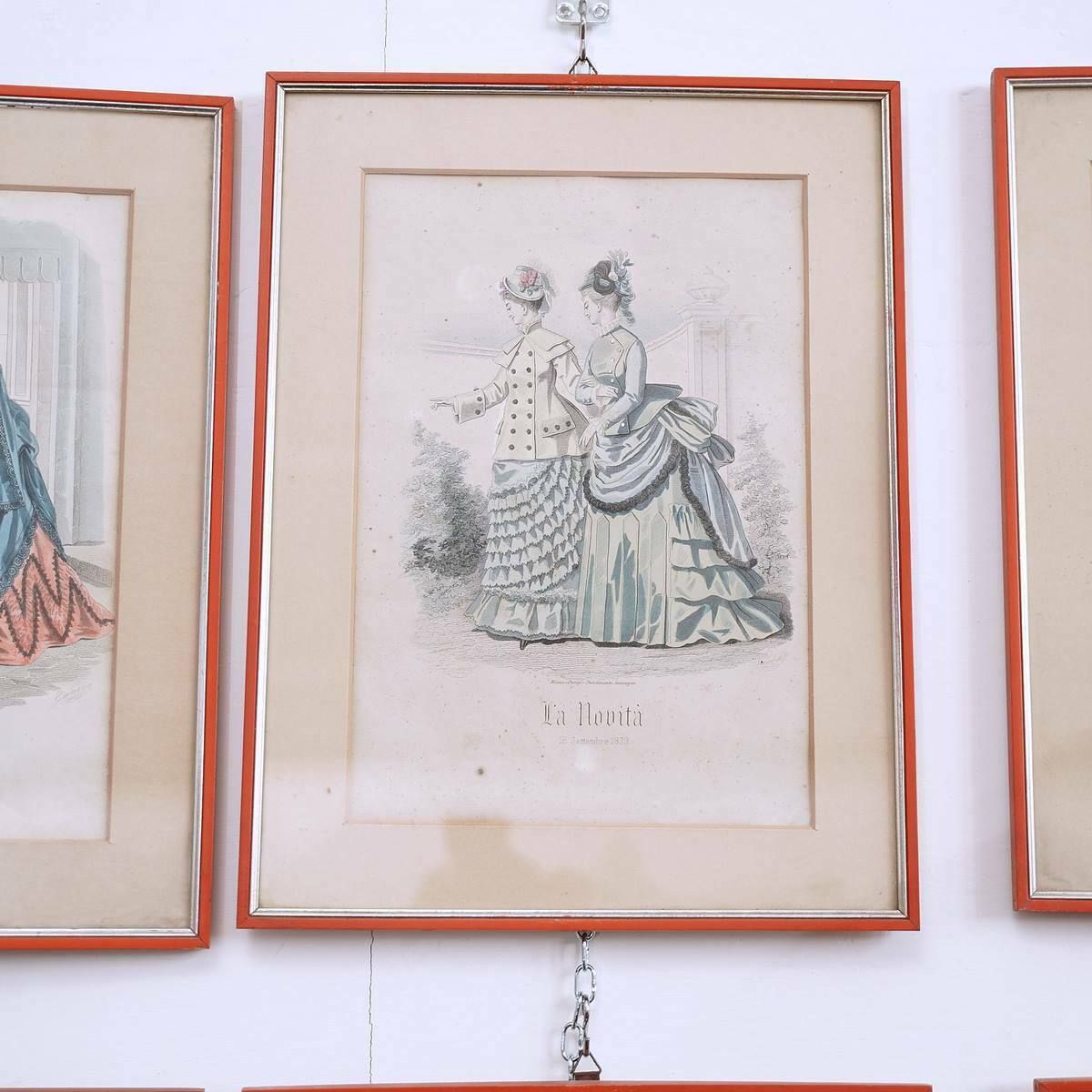 Watercolor Xilography Paintings From The 19th Century 12pcs photo buy