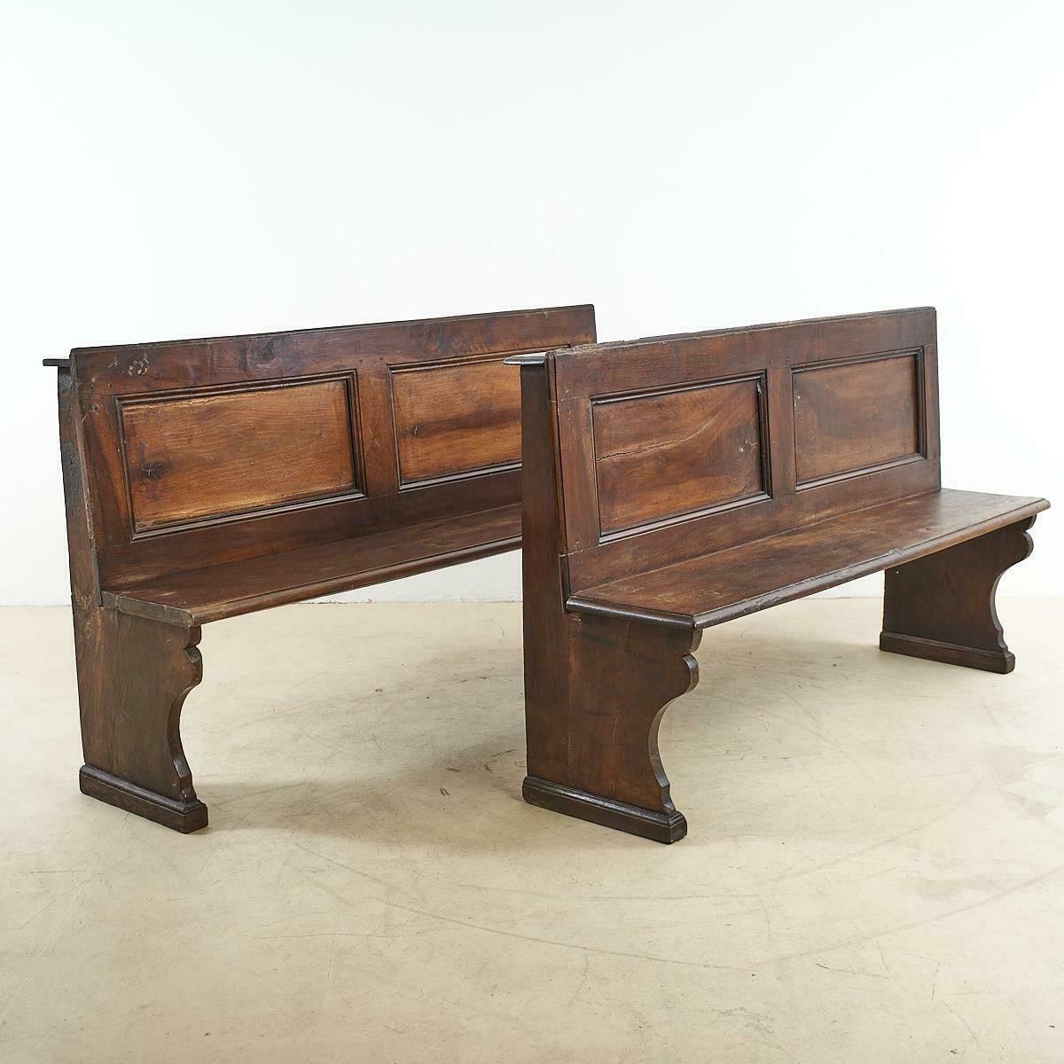 Pair Of Benches Early 800, 18th Century And Earlier