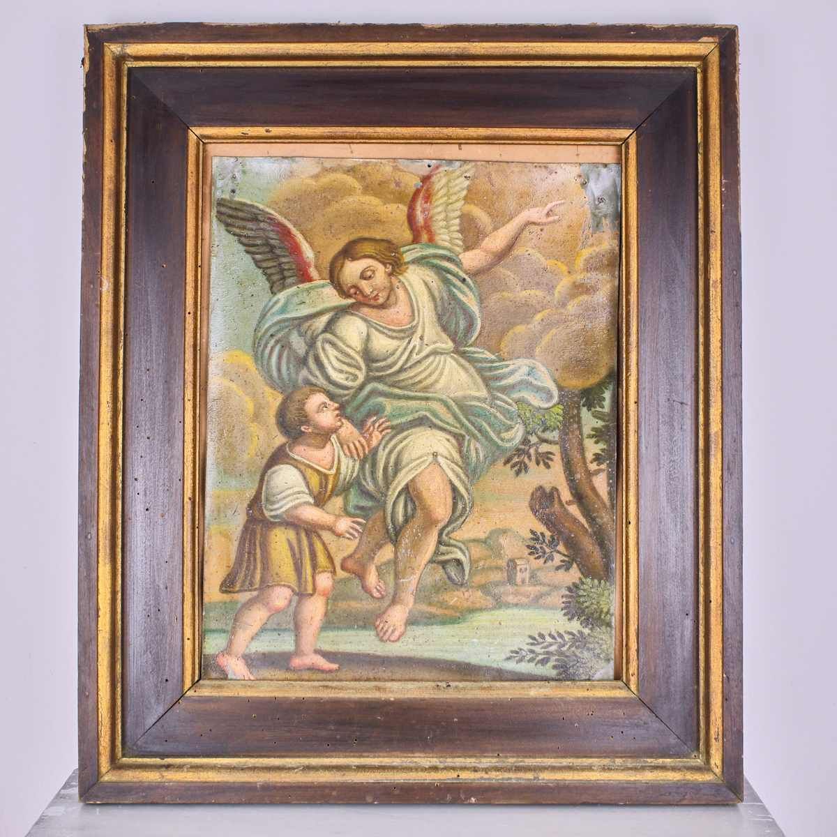 Painting From 1800 On Metal Plate