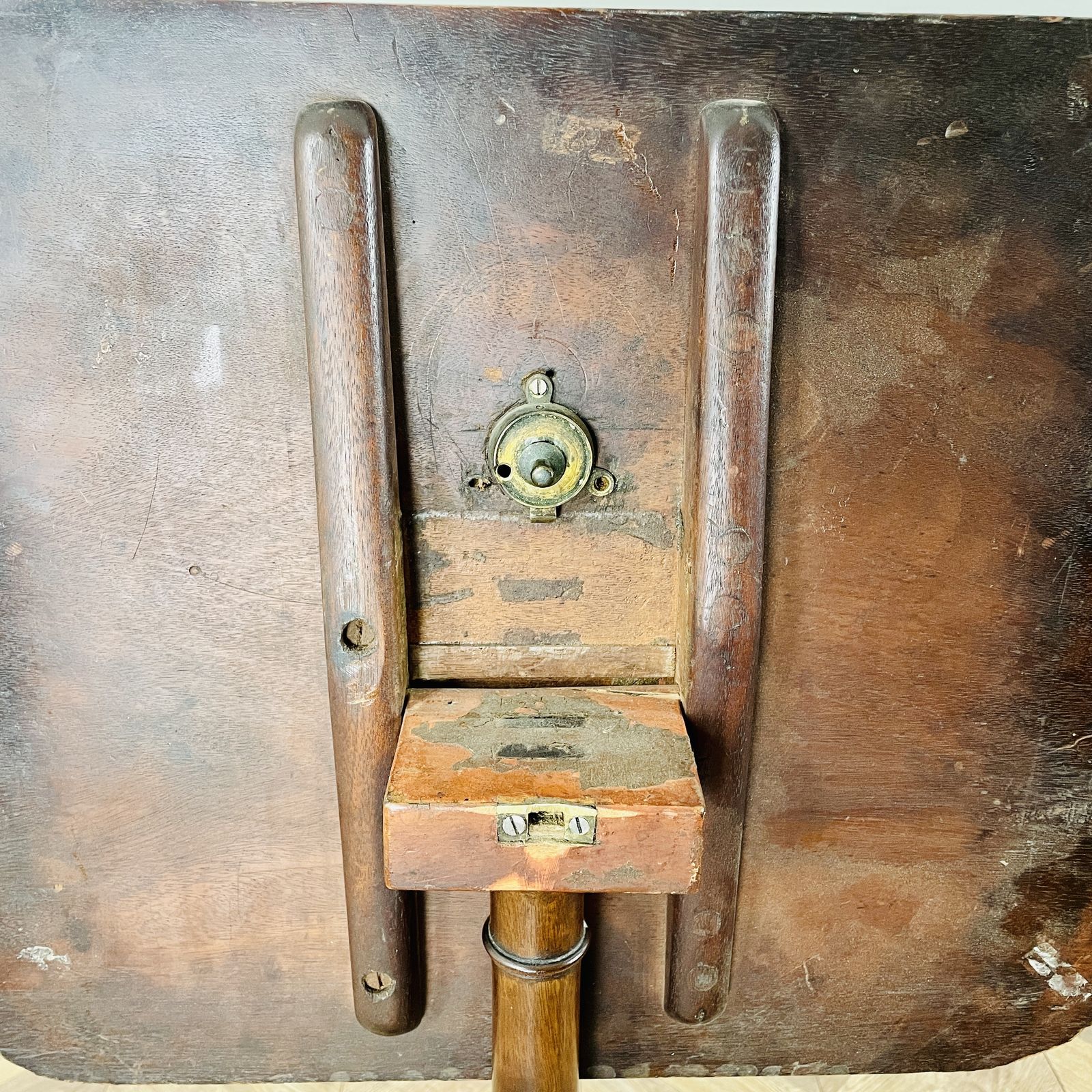Antique English Oak Tilt Top Wine Table, 19th Century photo for sale