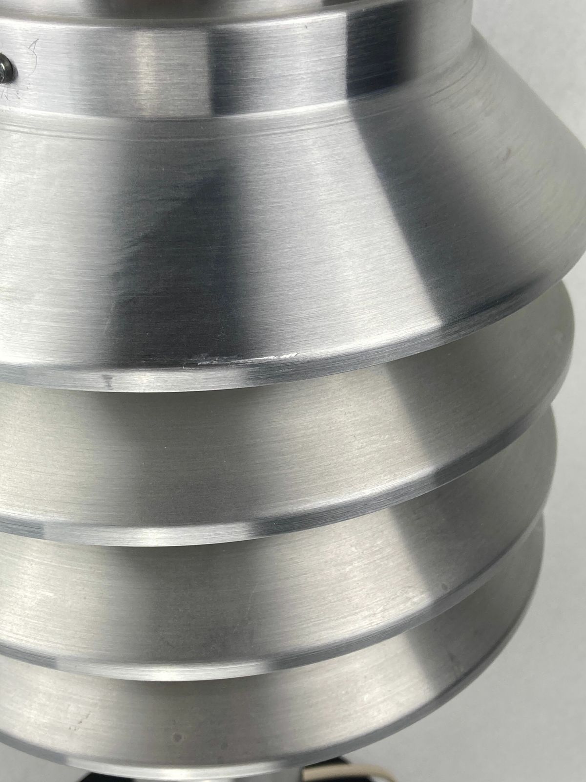Lighting Space Age Aluminum Mushroom Dome Lamp By Hans Agne Jakobsson For Markaryd, Sweden 1960s photo