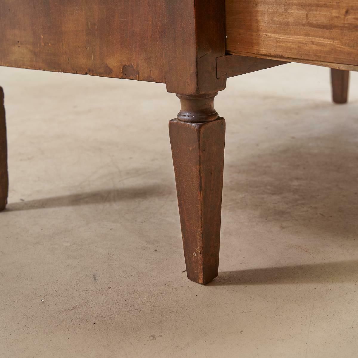 Louis XVI Chest Of 2 Drawers In Walnut And Cherry photo for sale