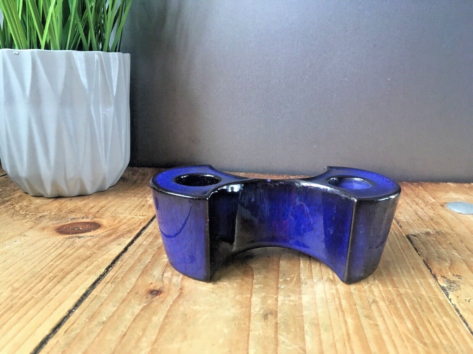 Rare Mid Century Modern 60's Cari Zalloni Steuler Keramik Twin Candlestick Candle Holder 270 photo buy