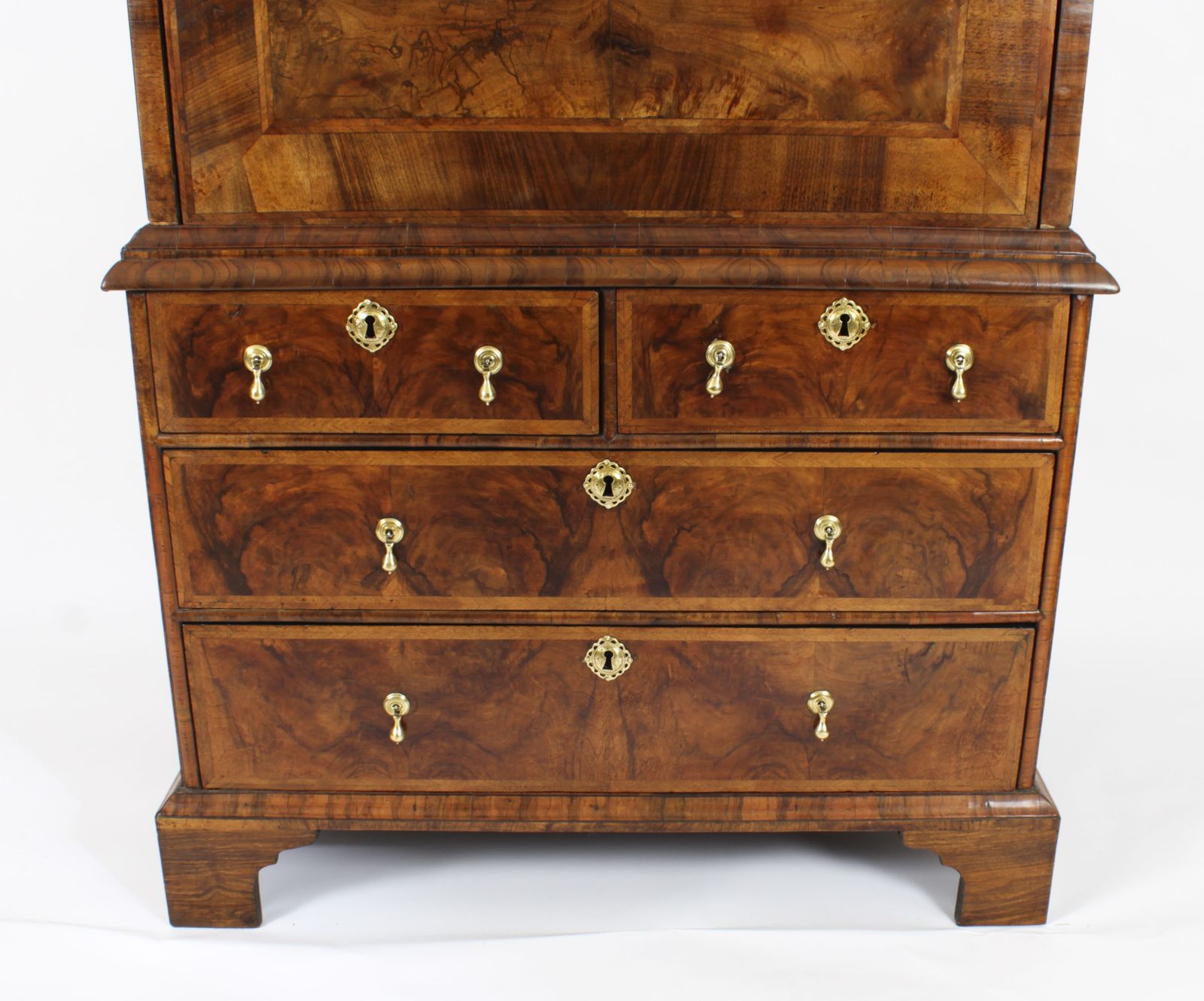 Antique Queen Anne Walnut Secretaire Chest / Escritoire, Circa 1710 18th C photo Furniture