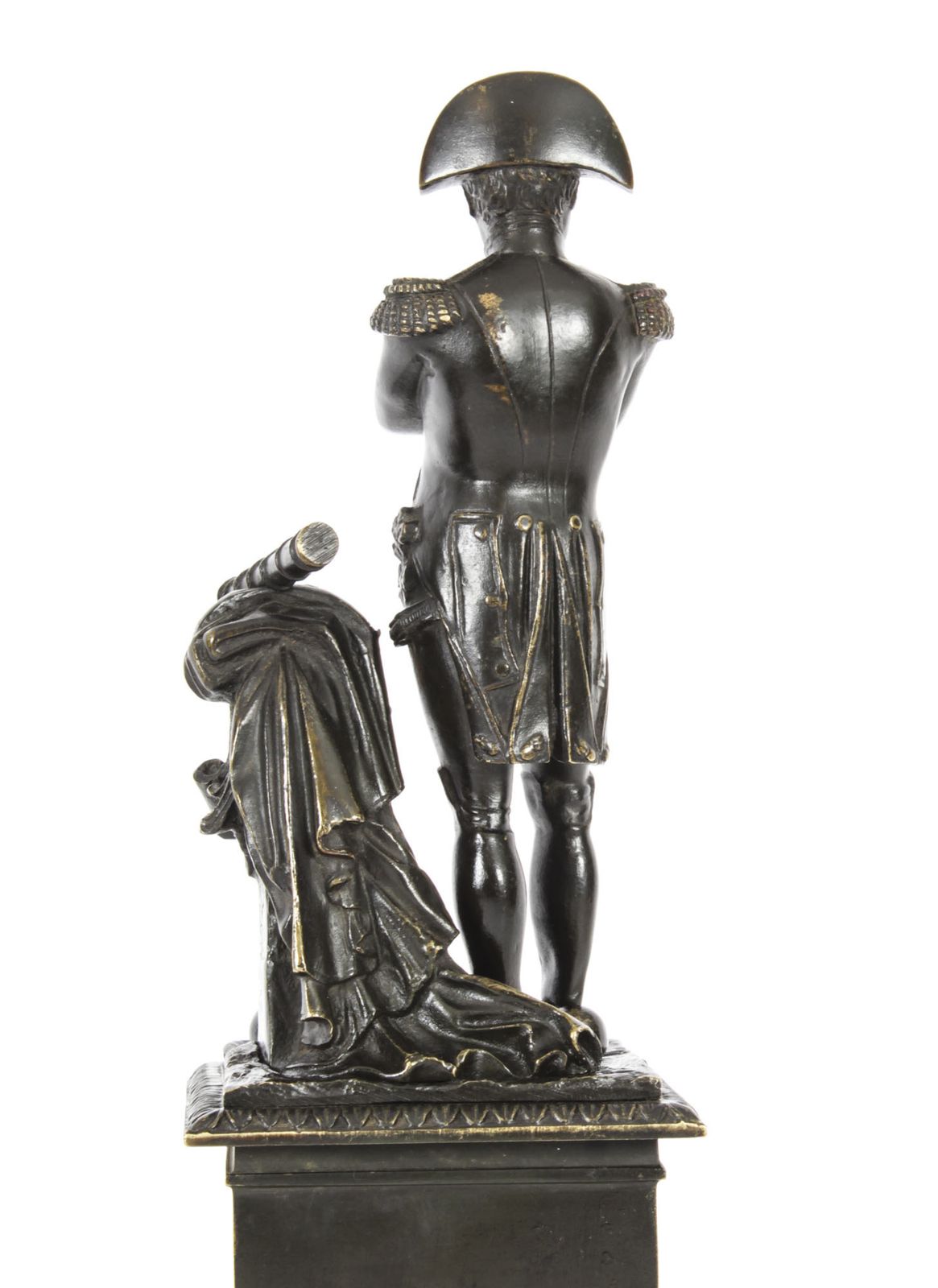 photo vinterior Antique Library Bronze Of Napoleon Bonaparte 19th Century