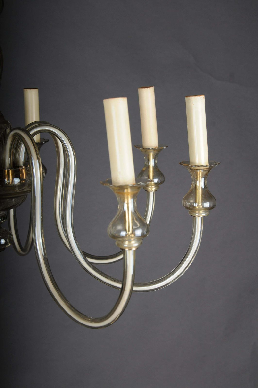 Lighting 20th Century Glazed Italian Chandelier photo