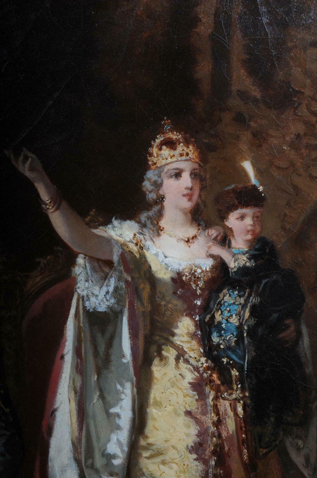 photo buy Oil Painting Empress Maria Theresa In Hungary, Circa 1860