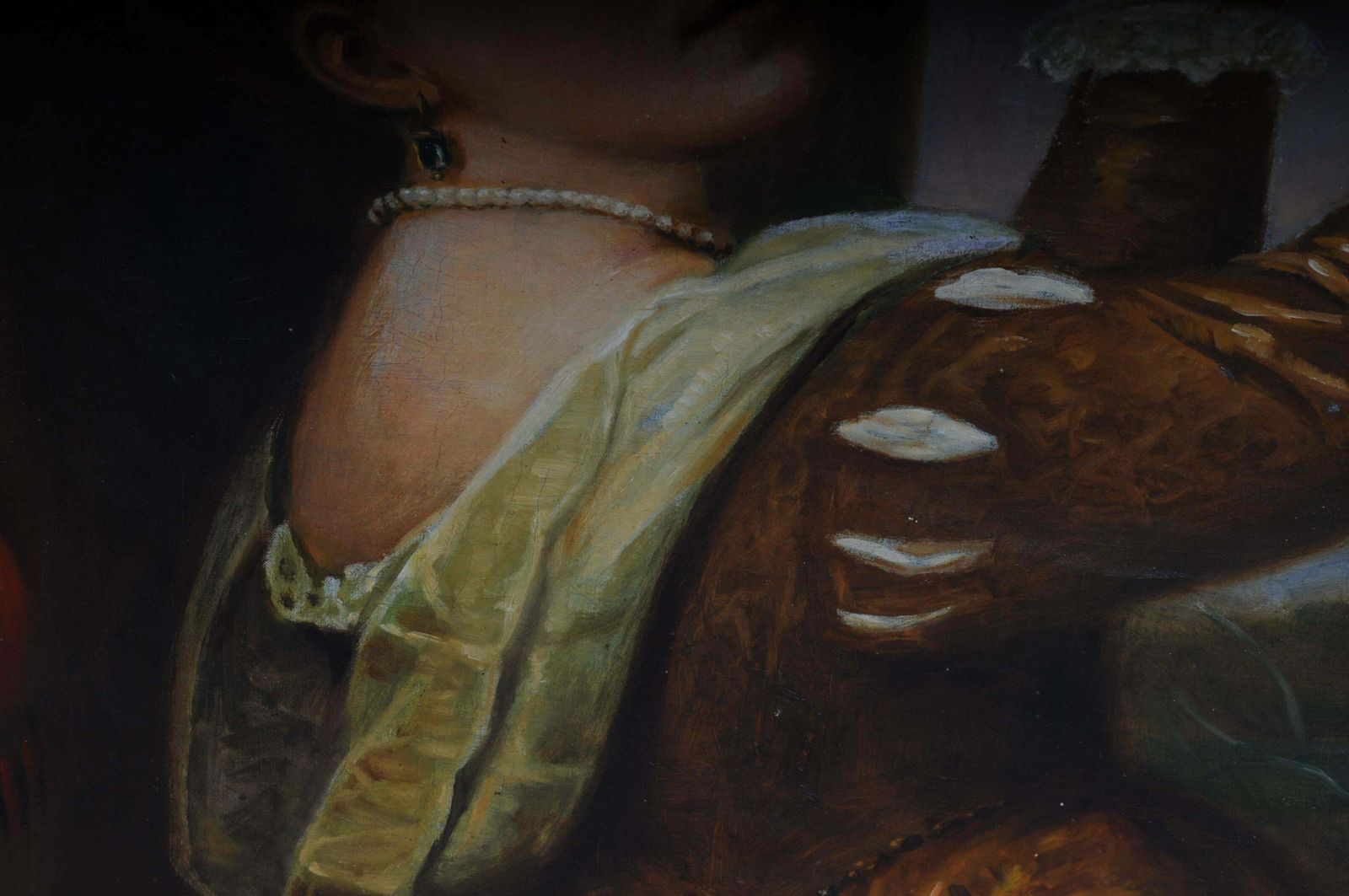 Oil Painting Lavina The Daughter Of Tizians Mon. F. W, Circa 1920 photo buy