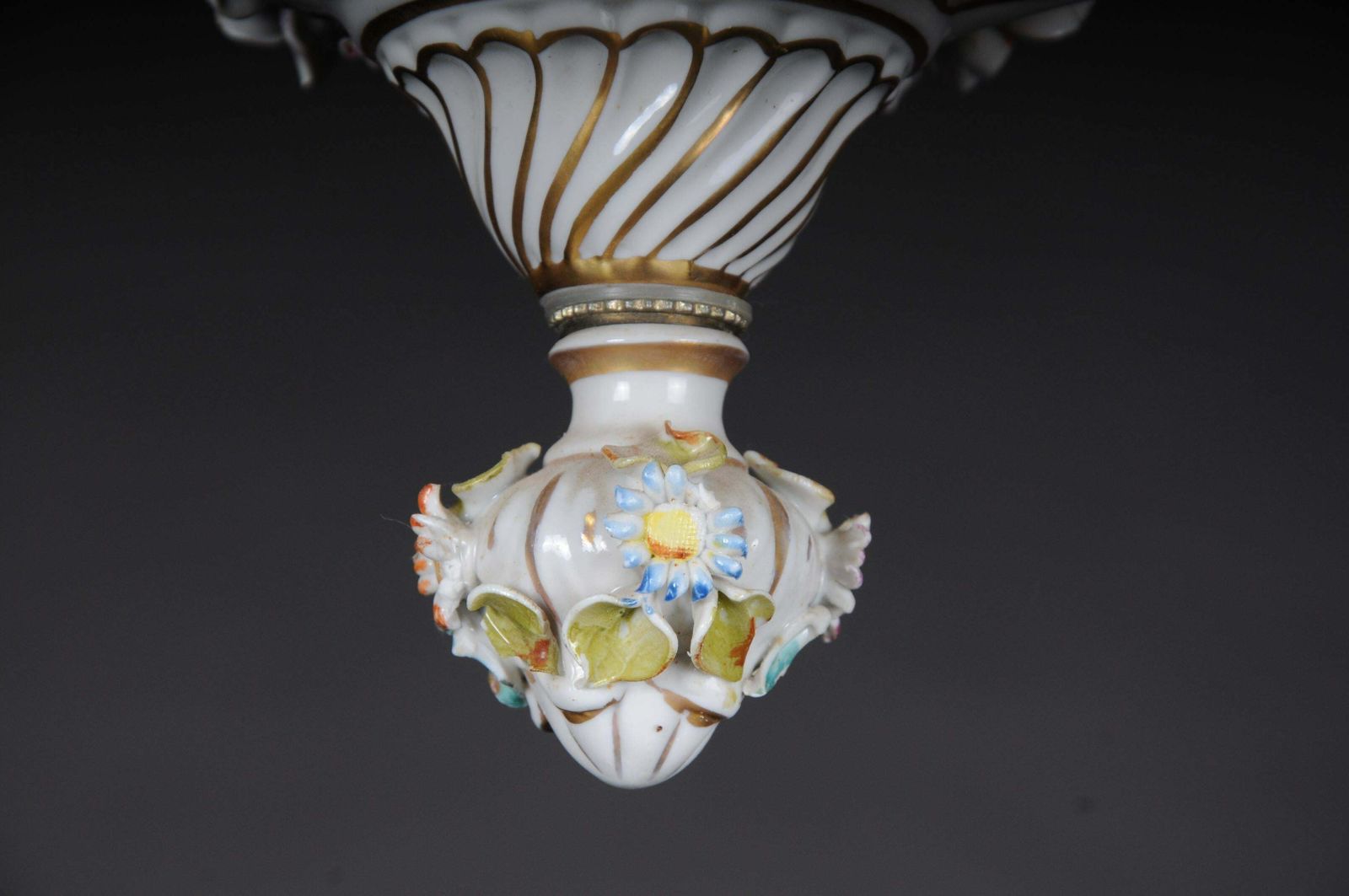 Baroque Porcelain Chandelier/Candelabra, Germany photo vintage