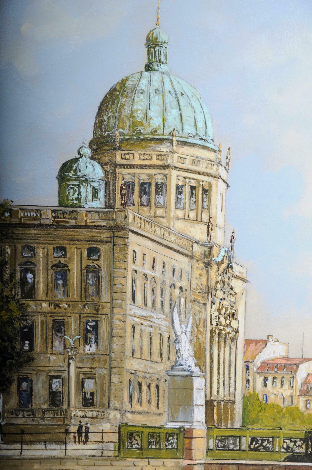 20th Century Oil Painting By Hermann Muth, Berlin City Palace photo Art