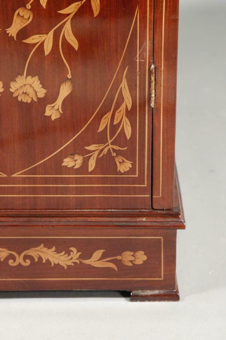photo for sale 20th Century Marketerie Vitrine/Cabinet In The Dutch Biedermeier Style