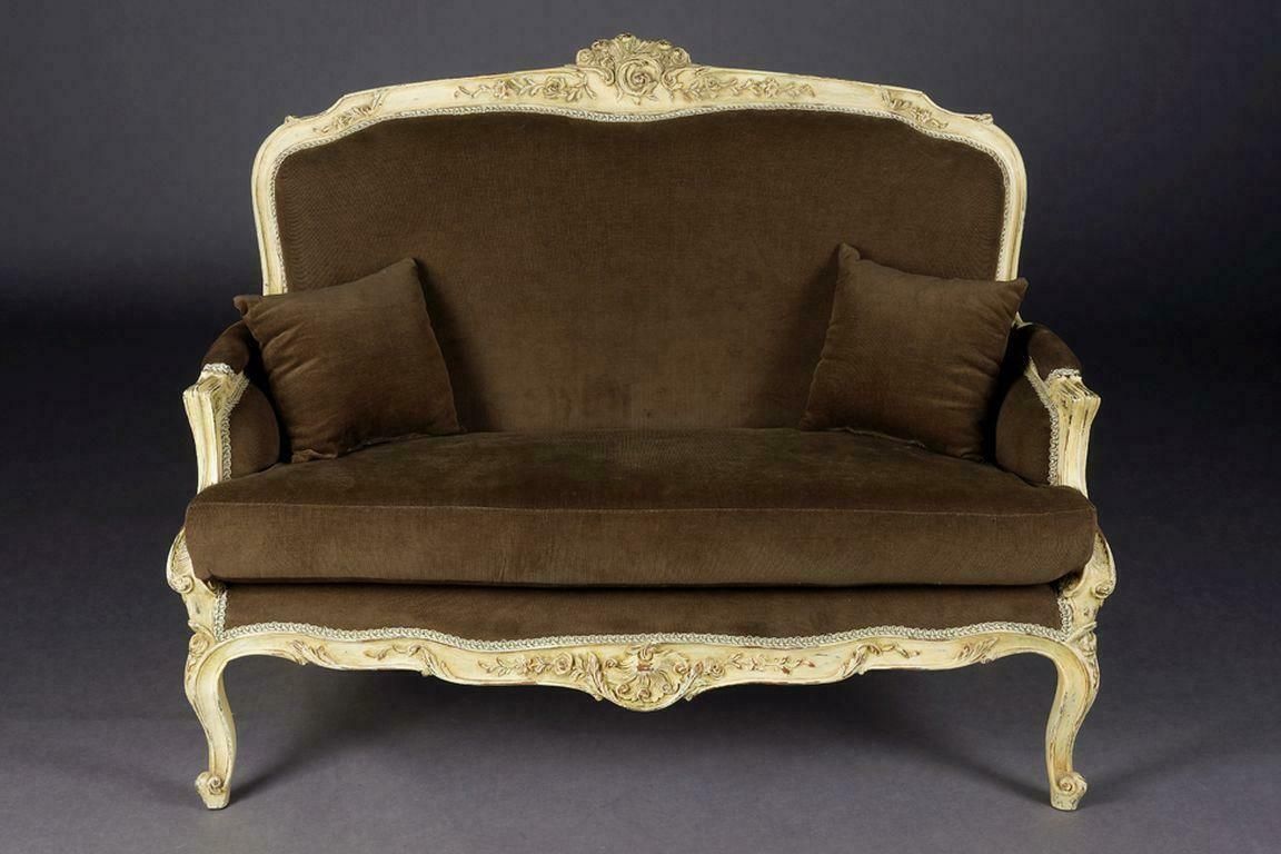 20th Century Unique French Sofa/Canape In Louis XV, Beechwood photo furniture