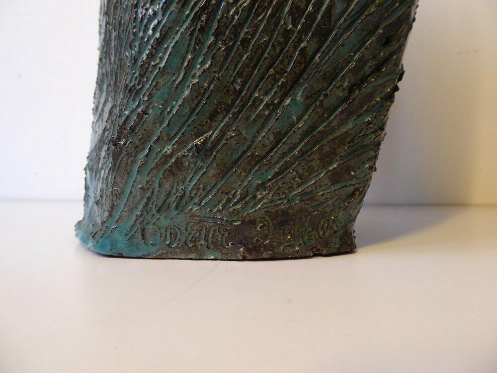 Large Ceramic Art Sculpture By Odette Dijeux For Namur, Belgium, 1950s photo Art