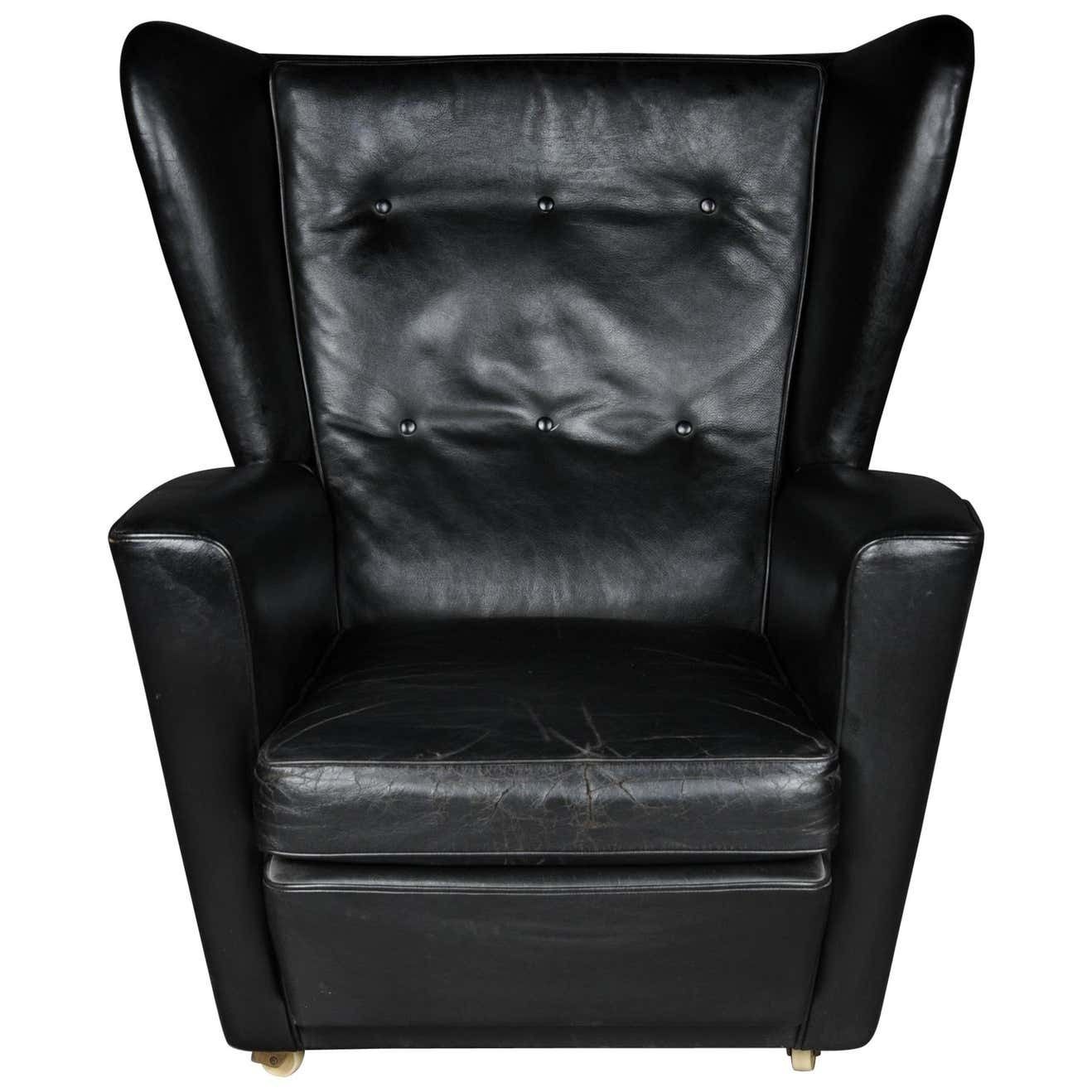 Vintage Leather Club Chair, Upholstered 1960s 1970s, England London
