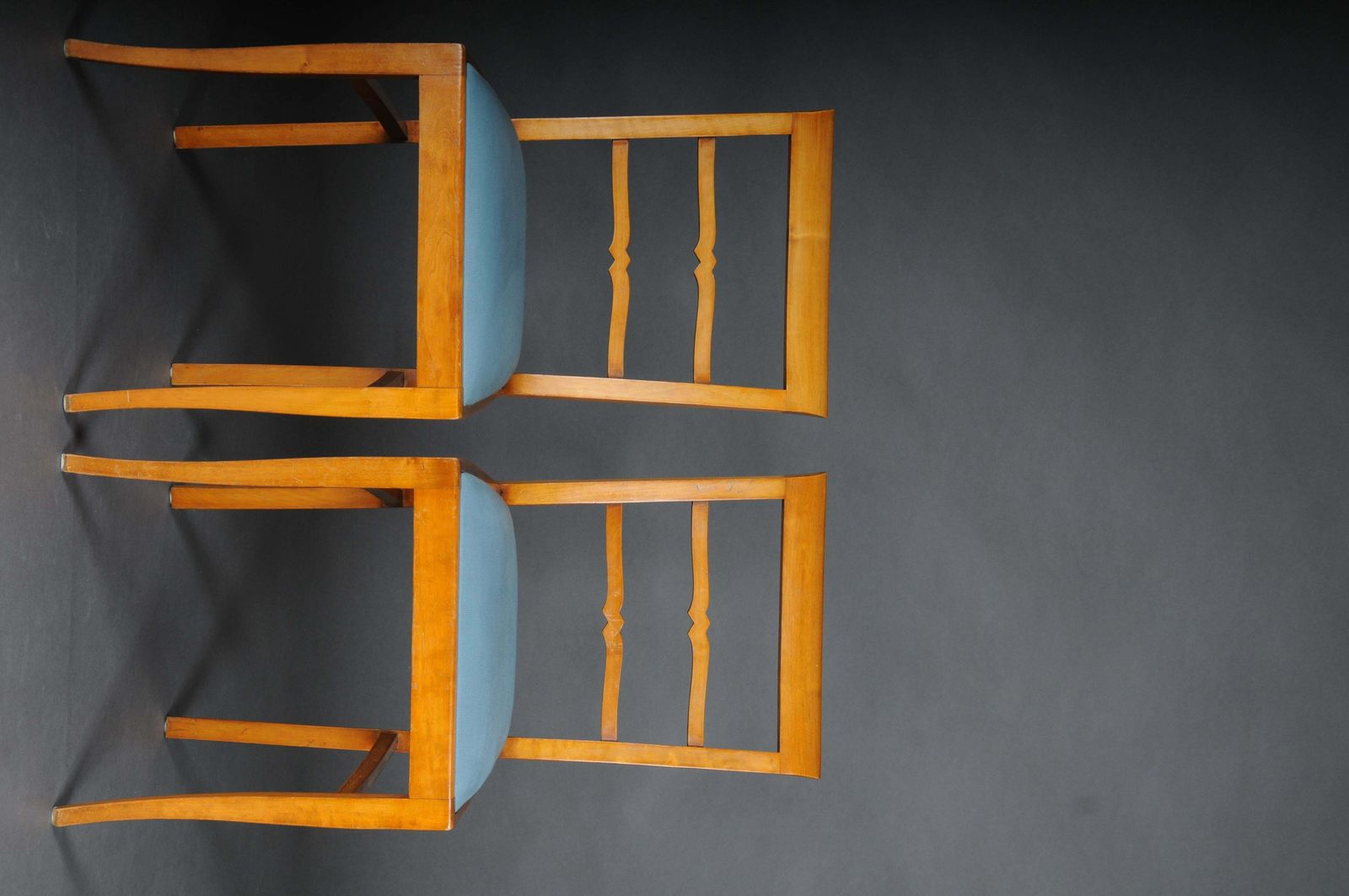 20th Century Set Of 2 Biedermeier/Art Deco Chairs, Birch photo furniture