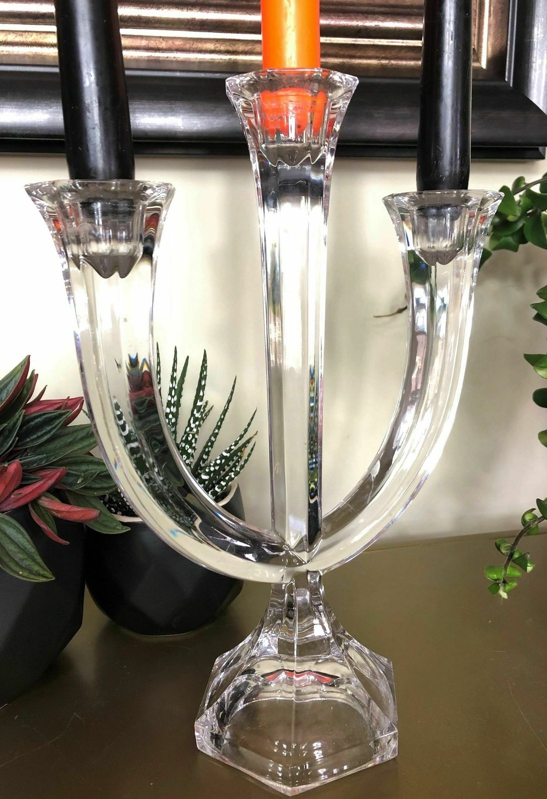 Nachtmann Triple Arm Crystal Candelabra