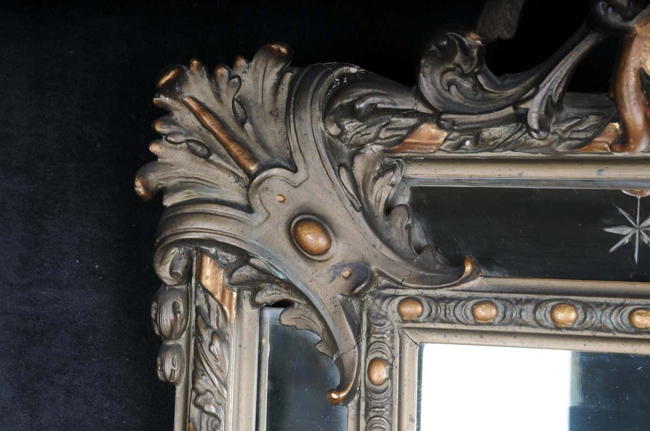 photo buy 19th Century Antique Historicism Mirror, Around 1870, Gilded