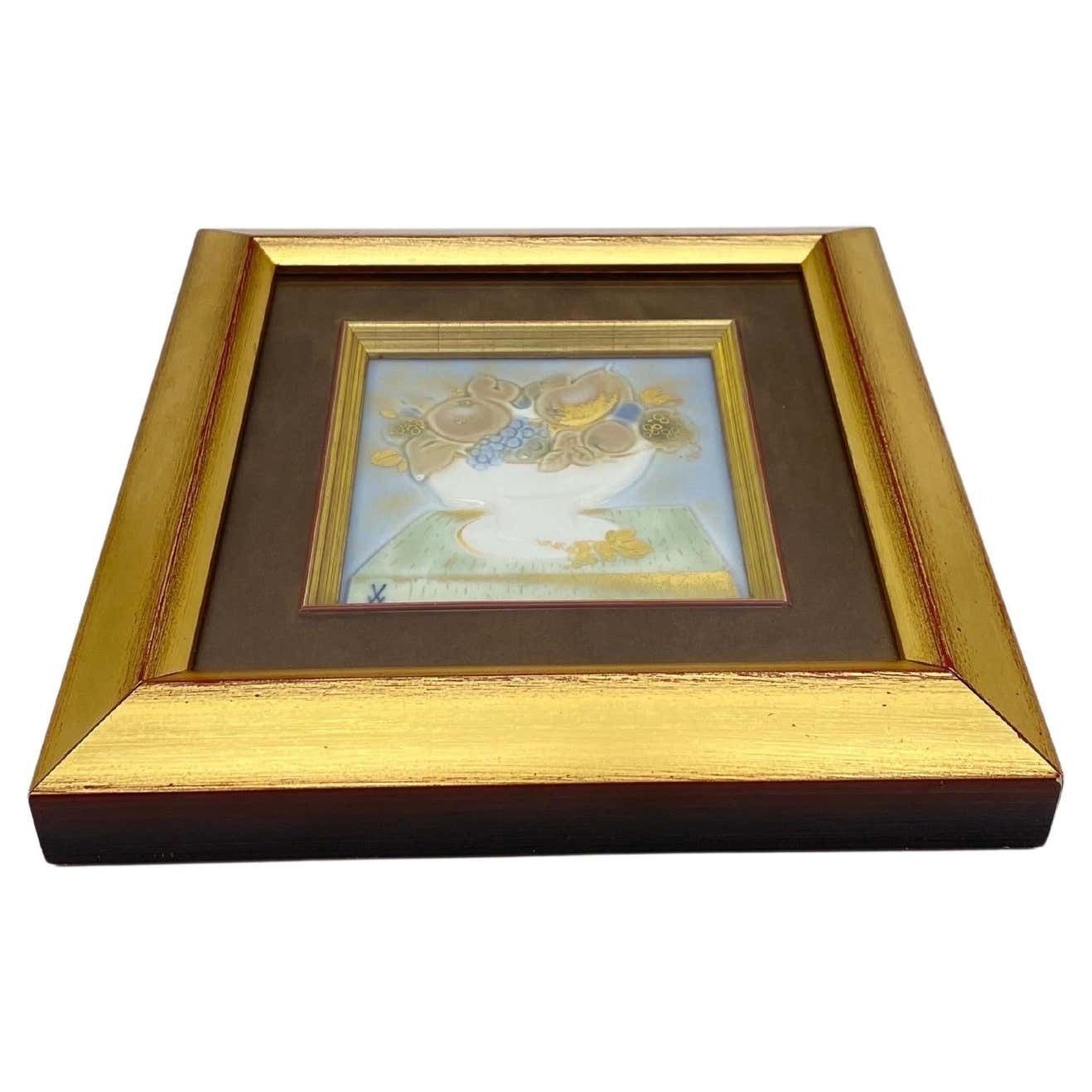 Meissen Picture Plate/Relief Plate Fruit Painting, Professor Heinz Werner photo furniture