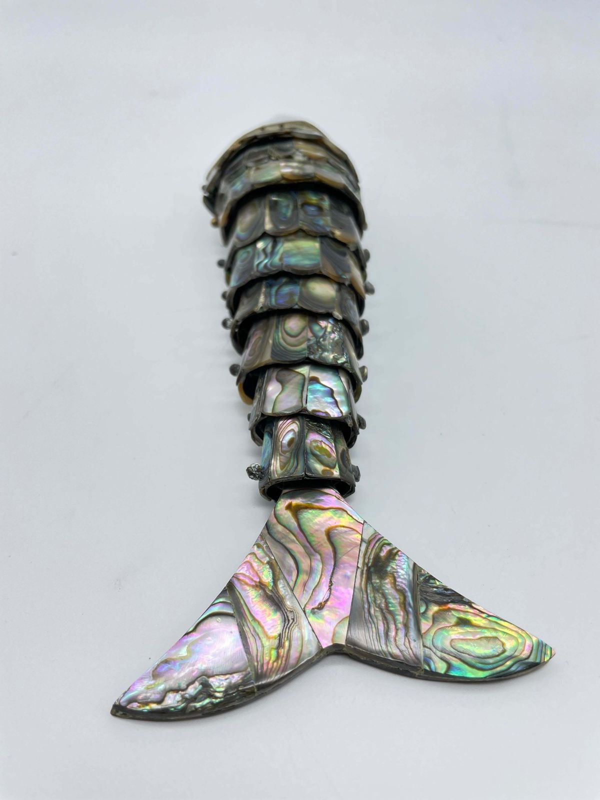 Curious Wriggling Fish Made Of Mother Of Pearl photo buy