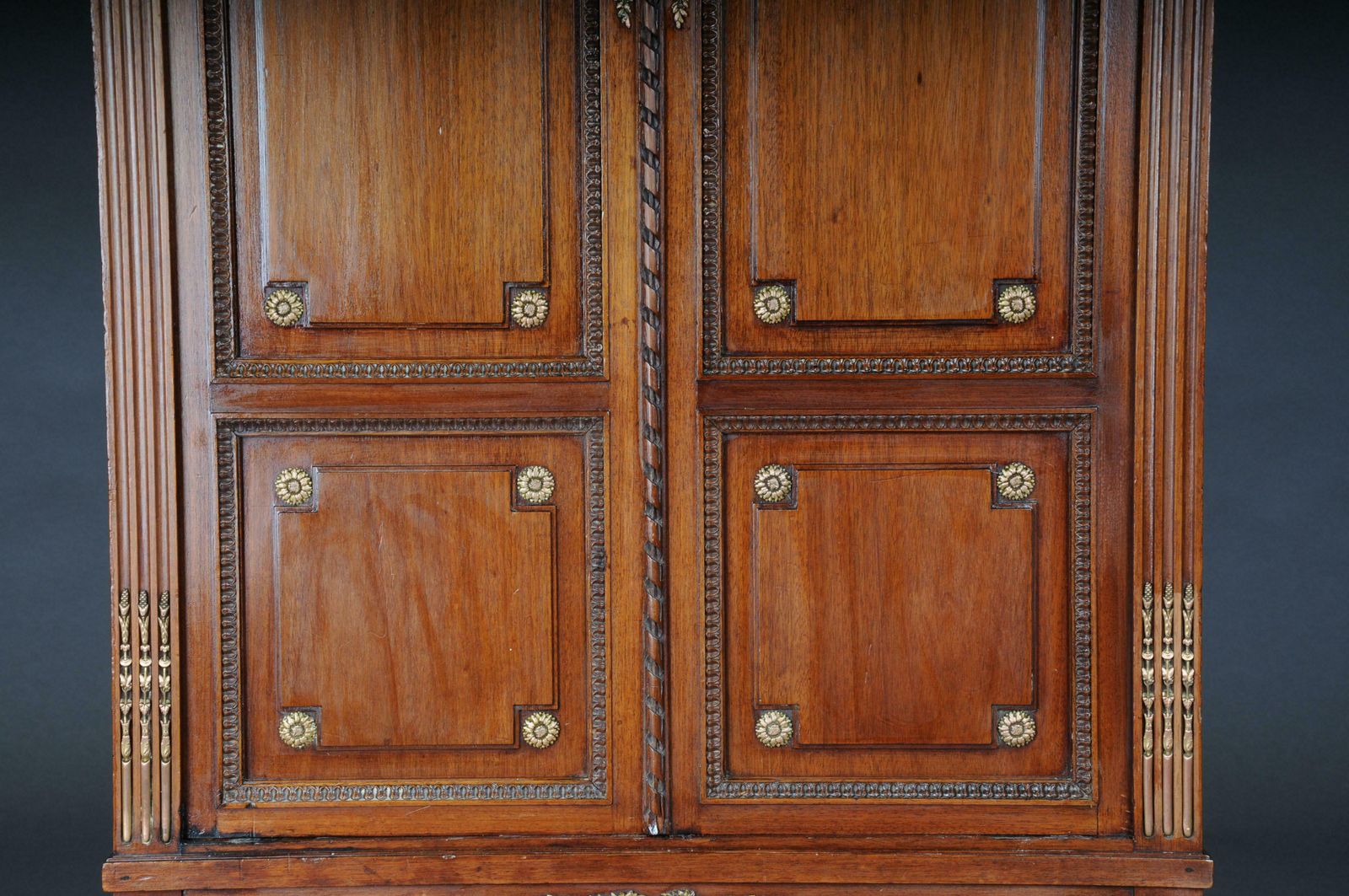 Rare Delicate Mahogany Music Cabinet Around 1880, Louis XVI photo Furniture