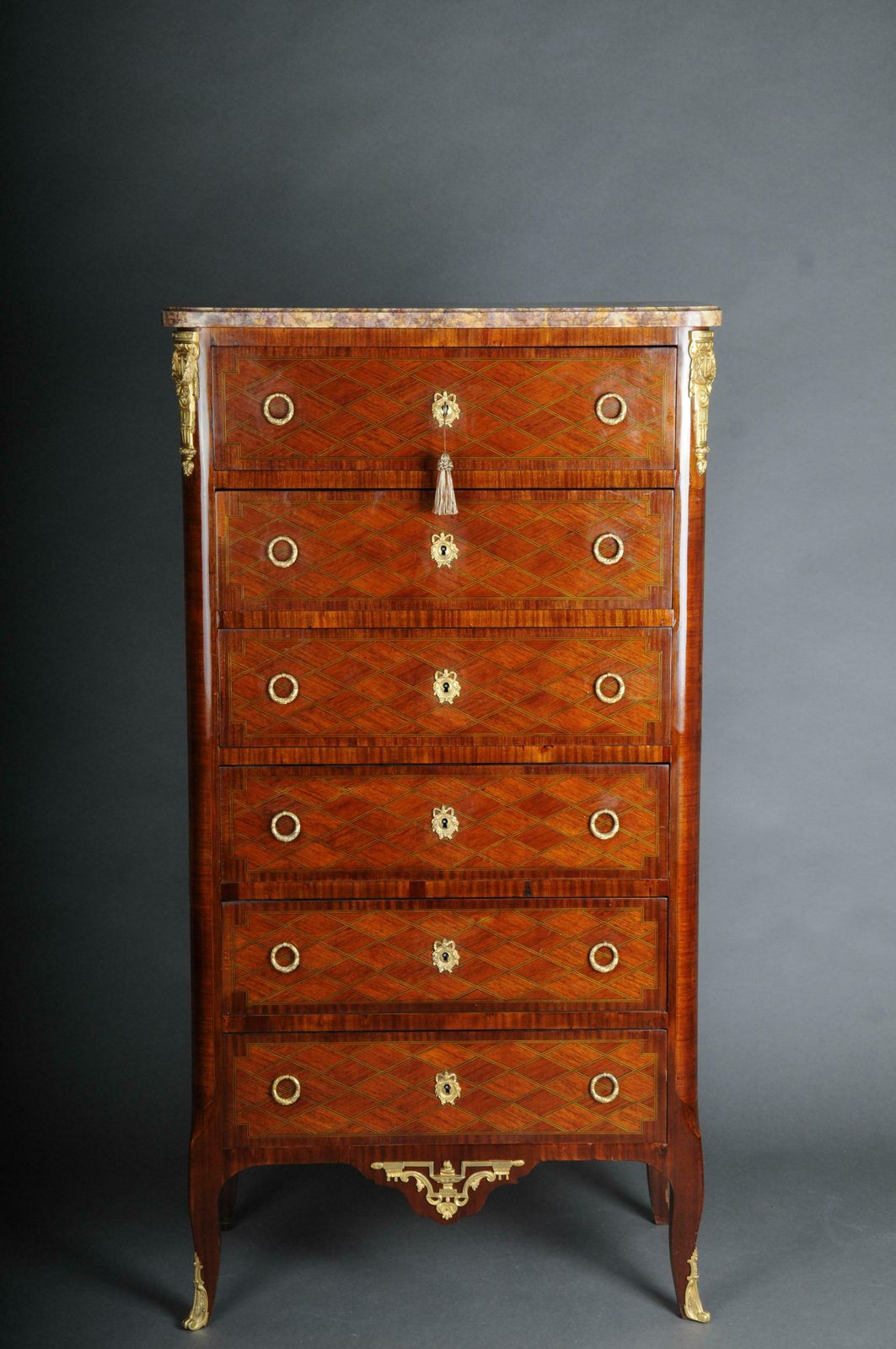 19th Century Beautiful High Chest Of Drawers / Chiffoniere, Louis XVI/Transition photo furniture