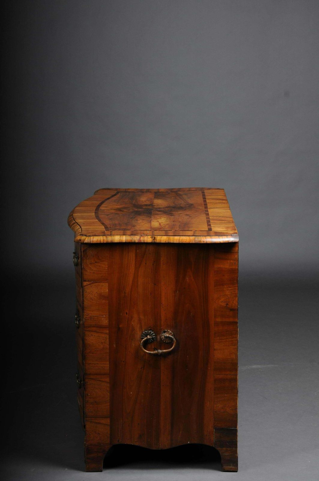 Baroque Chest Of Drawers In Walnut, German, Circa 1740 photo vintage