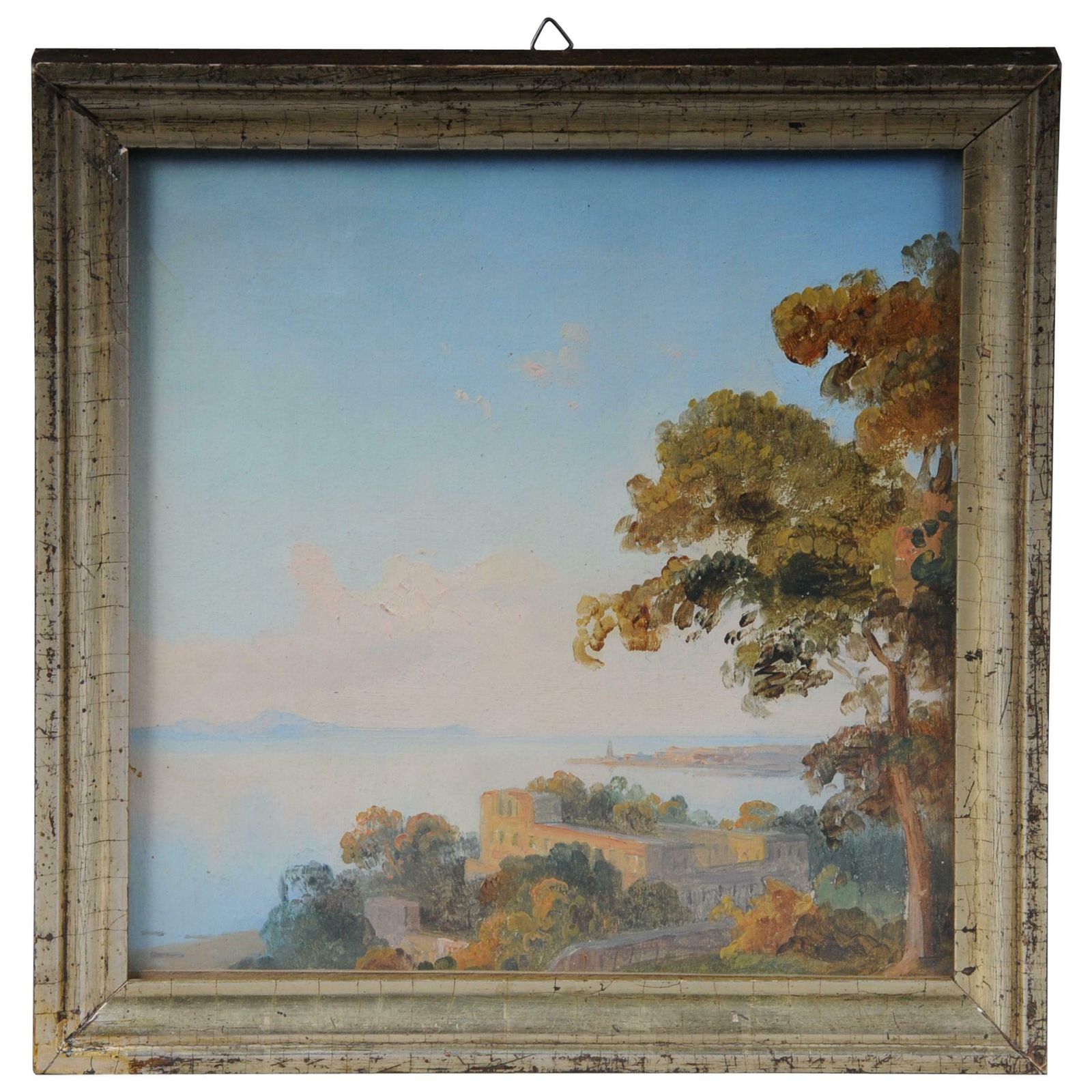 19th Century Oil Painting Landscape Potsdam Germany Gustav Wagener